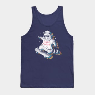 Rainbow Trash Panda  - Cute Skater Raccoon Xmas Gift Tank Top